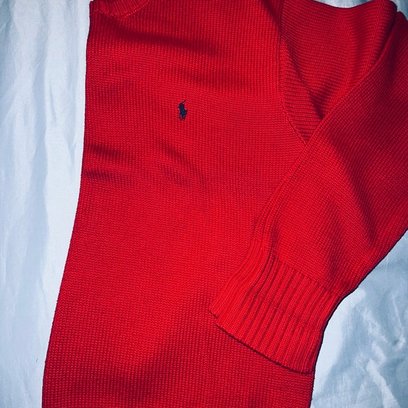 Vitamins Ralph Lauren Red Crewneck Sweater - Picture 1 of 4